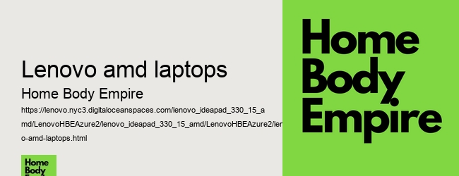lenovo amd laptops