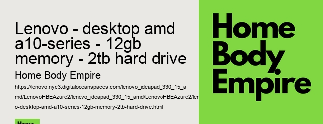 lenovo - desktop amd a10-series - 12gb memory - 2tb hard drive