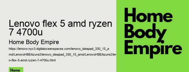 lenovo flex 5 amd ryzen 7 4700u
