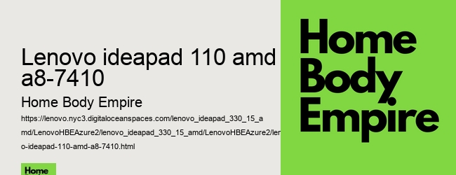 lenovo ideapad 110 amd a8-7410