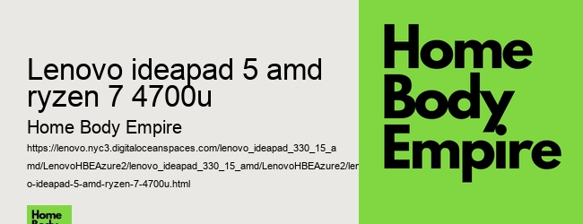 lenovo ideapad 5 amd ryzen 7 4700u