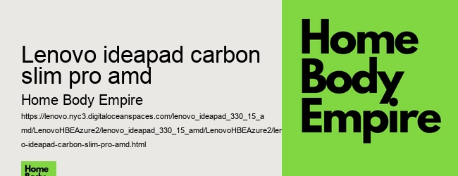lenovo ideapad carbon slim pro amd
