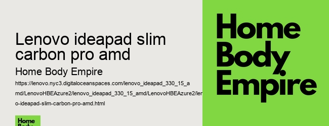 lenovo ideapad slim carbon pro amd