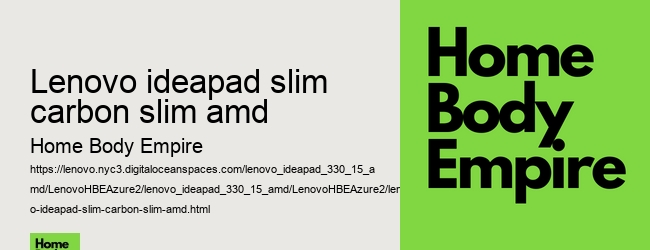 lenovo ideapad slim carbon slim amd