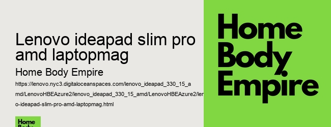 lenovo ideapad slim pro amd laptopmag