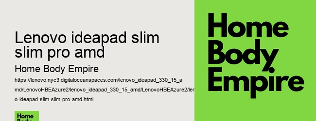 lenovo ideapad slim slim pro amd