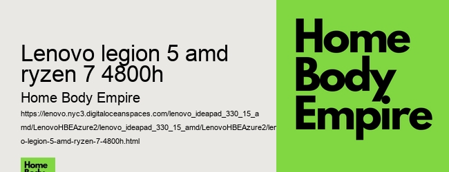 lenovo legion 5 amd ryzen 7 4800h