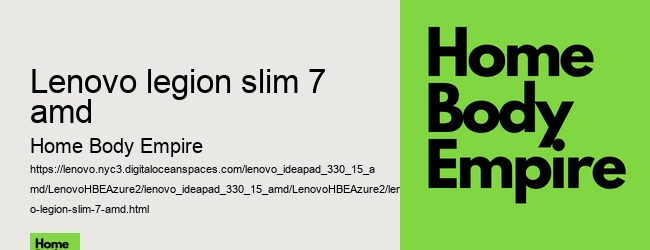 lenovo legion slim 7 amd