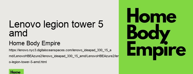lenovo legion tower 5 amd