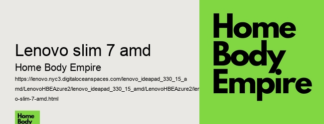 lenovo slim 7 amd