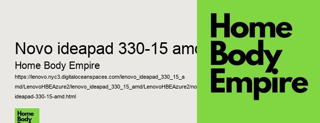 novo ideapad 330-15 amd
